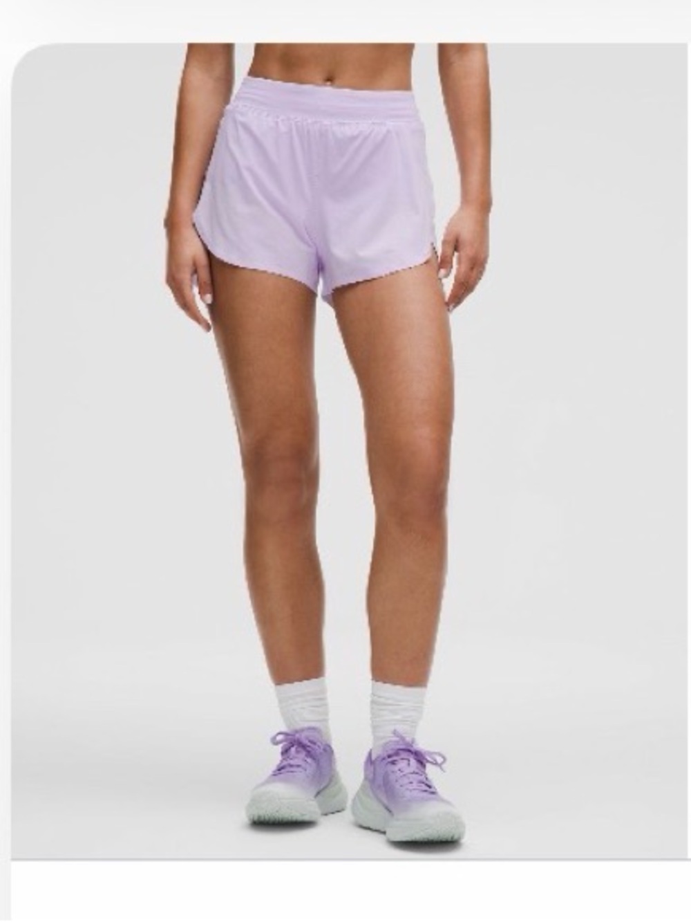 Fast and free lululemon shorts lavender frost